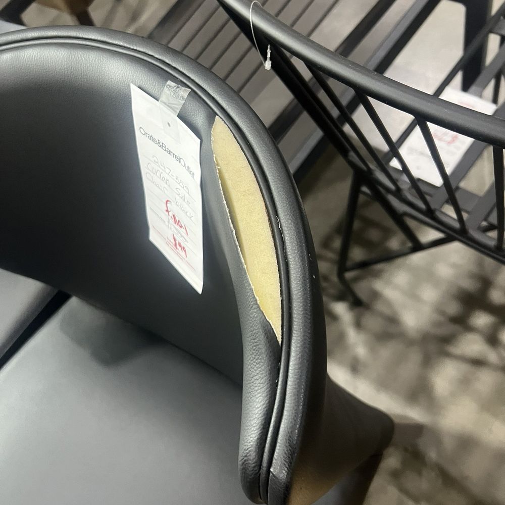 Crate & Barrel Outlet - One lucky customer could own this ripped, trashed chair for $100. - Home Decor Near Me - Naperville, Illinois Crate & Barrel Outlet - One lucky customer could own this ripped, trashed chair for $100. - Home Decor Near Me - Naperville, Illinois