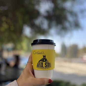 Rail Side Cafe - Caramel Macchiato, delicioudn - Coffee & Tea Near Me - San Dimas, California Rail Side Cafe - Caramel Macchiato, delicioudn - Coffee & Tea Near Me - San Dimas, California