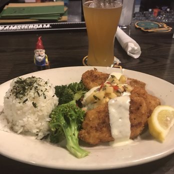 Restaurant 604 - The mac nut encrusted catch of the day (sword fish) - Breakfast & Brunch Near Me - Honolulu, Hawaii Restaurant 604 - The mac nut encrusted catch of the day (sword fish) - Breakfast & Brunch Near Me - Honolulu, Hawaii