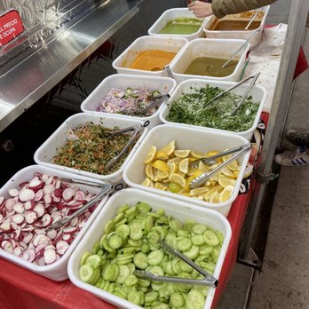 Tacos Los De La Indiana - All the salsas and condiments you can dream of - Tacos Near Me Tacos Los De La Indiana - All the salsas and condiments you can dream of - Tacos Near Me