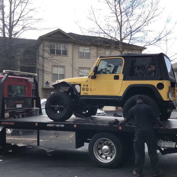 Cricket Towing and Recovery - Loaded Jeep. - Towing Near Me - Cary, North Carolina Cricket Towing and Recovery - Loaded Jeep. - Towing Near Me - Cary, North Carolina