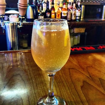 Monkey House - A surprise cocktail from the friendly blond curly haired bartender.  Refreshing glass of grapefruit effervescence. - Bars Near Me - Winooski, Vermont