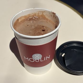 Moulin - Hot chocolate with almond milk substitution - Cafes Near Me - Costa Mesa, California
