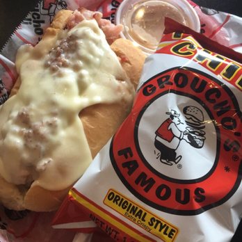 Groucho's Deli - Big Dipper with provolone and bacon bits on top. - Delis Near Me - Conway, South Carolina