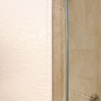 European Tile Craftsmen - Bullnose tile was used instead of Schluter metal trim. The walls were not straight, so a lot of skill was required. - Flooring Near Me European Tile Craftsmen - Bullnose tile was used instead of Schluter metal trim. The walls were not straight, so a lot of skill was required. - Flooring Near Me