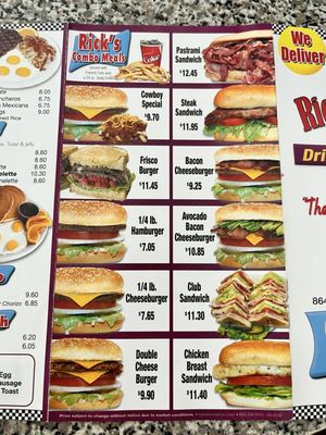 Menu photo 7 Rick's Burgers Rosemead, CA