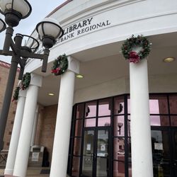Jefferson Parish Library - Christmas Decoration in front of library