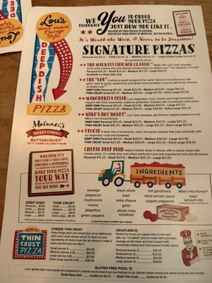 Menu photo 5 Lou Malnati's Pizzeria Chicago, IL Menu photo 5 Lou Malnati's Pizzeria Chicago, IL