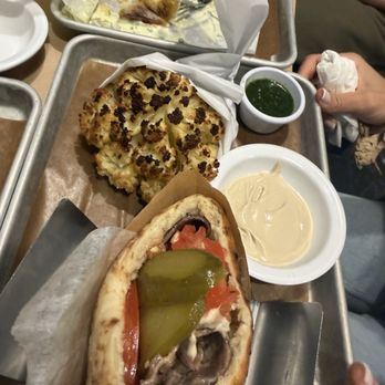 Miznon Kosher - cauliflower, Rib Eye Minute Steak - Mediterranean Near Me - New York, New York Miznon Kosher - cauliflower, Rib Eye Minute Steak - Mediterranean Near Me - New York, New York