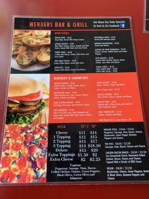 Menu photo 3 Wengers Bar and Grill Lewisburg, OH