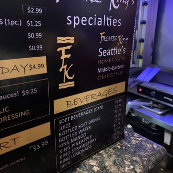 Falafel King - Menu - Middle Eastern Near Me - Seattle, Washington Falafel King - Menu - Middle Eastern Near Me - Seattle, Washington