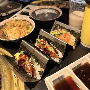 Chubby Cattle - unagi and salmon rolls - Hot Pot Near Me - Las Vegas, Nevada