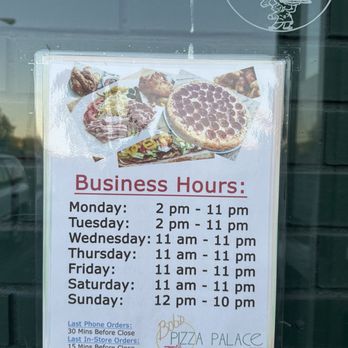 Bob's Pizza Palace - Business Hours - Pizza Near Me - Detroit, Michigan Bob's Pizza Palace - Business Hours - Pizza Near Me - Detroit, Michigan