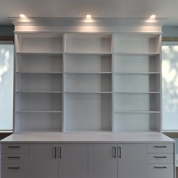 ABV Wood & Design - Custom office wall unit - Margo Brown Interiors and ABV Wood and Design Corp front. - Cabinetry Near Me - Plantation, Florida ABV Wood & Design - Custom office wall unit - Margo Brown Interiors and ABV Wood and Design Corp front. - Cabinetry Near Me - Plantation, Florida
