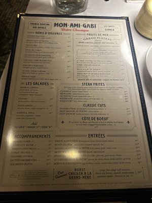 Menu photo 2 Mon Ami Gabi Chicago, IL Menu photo 2 Mon Ami Gabi Chicago, IL