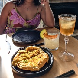 Crab rangoon scallion pancake
