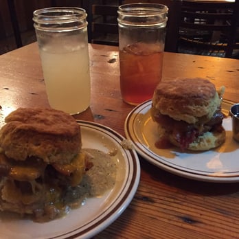 Pine State Biscuits - The Reggie on the left, The Chetfield on the right. Excellent stuff. - Southern Near Me - Portland, Oregon Pine State Biscuits - The Reggie on the left, The Chetfield on the right. Excellent stuff. - Southern Near Me - Portland, Oregon