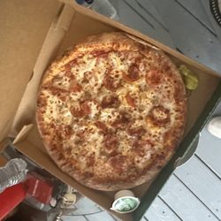 Papa Johns Pizza - Uncut pizza