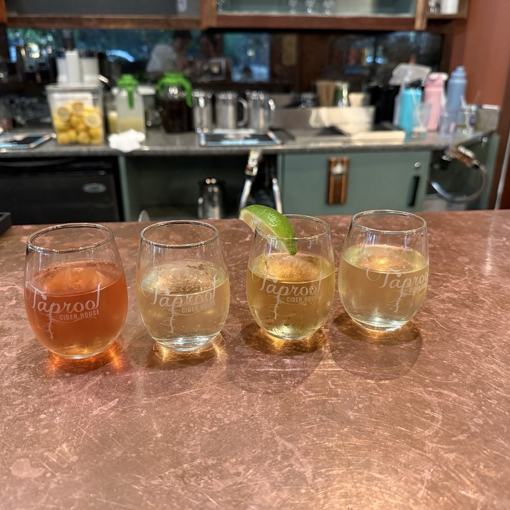Taproot Cider House - Cider Flight - Bars Near Me - Traverse City, Michigan