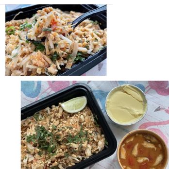 Vong's Thai Kitchen - Tom Yum Soup VTK'S SIGNATURE SHRIMP & CRAB PAD THAI PASSION FRUIT POTS DE CRMES - Thai Near Me - Chicago, Illinois