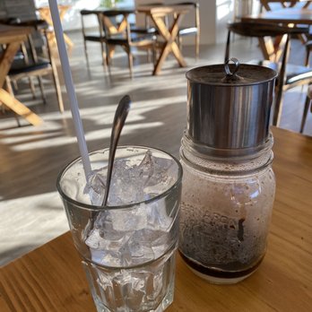 Baoguette Vietnamese Bistro - Vietnamese French ice coffee with condense milk ($4.95) - Vietnamese Near Me - Richmond, British Columbia