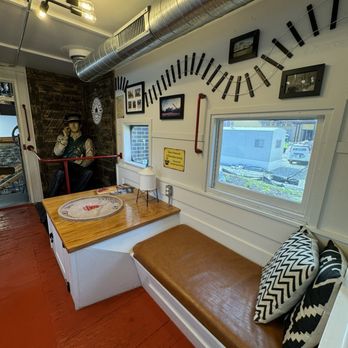 Coffee At The Crossing - Train car seating - Coffee & Tea Near Me - McCordsville, Indiana