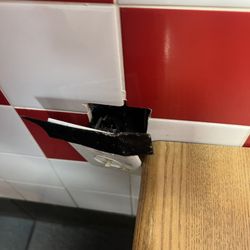 Five Guys - Exposed live wiring