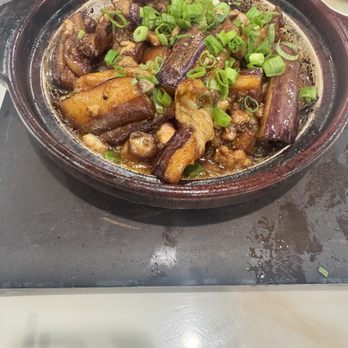 Long He Chinese Cuisine - Macau-Style Salted Fish Eggplant Clay Pot - Chinese Near Me - Tustin, California Long He Chinese Cuisine - Macau-Style Salted Fish Eggplant Clay Pot - Chinese Near Me - Tustin, California