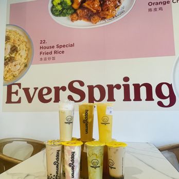 Happy Lemon - One of each of their 10 signature drinks - Bubble Tea Near Me - Tustin, California