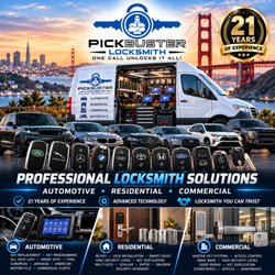 PickBuster Locksmith - Professional locksmith solutions with 21 years of experience. Automotive, residential & commercial service using advanced technology.
