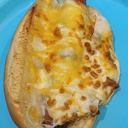 Harley’s Red Hots - Look for this one to be a Daily Special, it's called the Harley's sausage gravy Dog, yummy