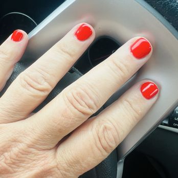Check Nails and Spa - Tammy is the best!  Even my short nails look great!   Luck Red gel manicure ! - Nail Salons Near Me - North Easton, Massachusetts