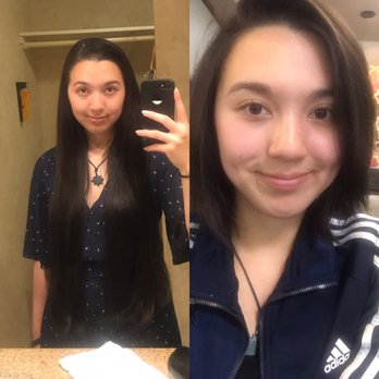 Rua Salon - Comparison long hair to short, straight out of the salon - Hair Salons Near Me - Studio City, California Rua Salon - Comparison long hair to short, straight out of the salon - Hair Salons Near Me - Studio City, California