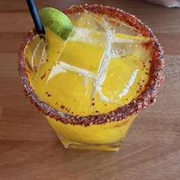 Mango Margarita (so yummy) and very enjoyable!!! Not overpowered by liquor just the right equal amount to savor each sip !!! Mango Margarita (so yummy) and very enjoyable!!! Not overpowered by liquor just the right equal amount to savor each sip !!!