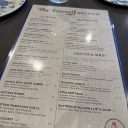 Menu front Menu front