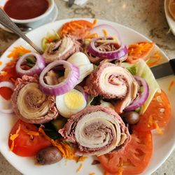 Grand Stage - Chef salad with raspberry vinegarete dressing on the side