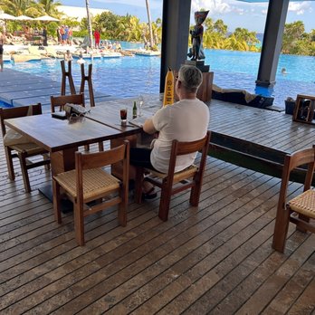 Cayuco - The view from our tables at Cayuco. Excellent lunch place! - Seafood Near Me - Playa del Carmen, ROO