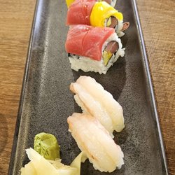 Mj Sushi - Amaebi and tuna/mango roll