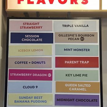 Mayday Ice Cream - Flavors - Ice Cream & Frozen Yogurt Near Me - Gainesville, Florida
