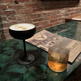 Bebop and Dark Horse cocktails