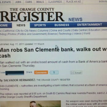 The Orange County Register - Best headline. Ever. - Print Media Near Me - Irvine, California