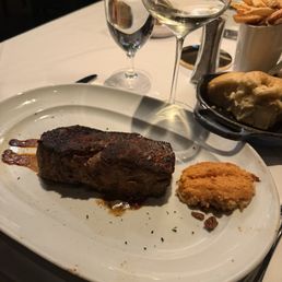 NY Strip and Whipped Praline Sweet Potato
