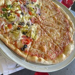 Mediterranean and cheese split Mediterranean and cheese split