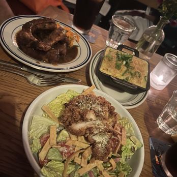 The Bonnie - Santa Fe Crispy Chicken Salad, Mac & Cheese, salt and pepper ribs - Cocktail Bars Near Me - Astoria, New York The Bonnie - Santa Fe Crispy Chicken Salad, Mac & Cheese, salt and pepper ribs - Cocktail Bars Near Me - Astoria, New York