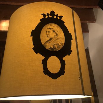 The Cascade Room - Queen Victoria on outside of lamp shade~ - Pubs Near Me - Vancouver, British Columbia The Cascade Room - Queen Victoria on outside of lamp shade~ - Pubs Near Me - Vancouver, British Columbia