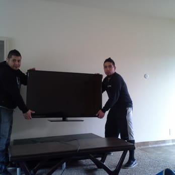 680 Movers - The guys doing the final touches placing my tv - Movers Near Me - Walnut Creek, California