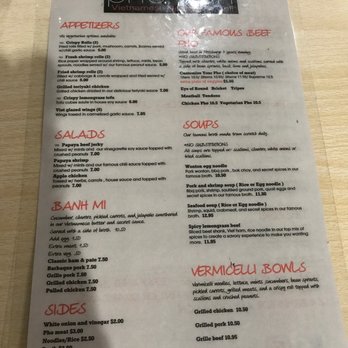 Pho Van - Menu - Vietnamese Near Me - Pittsburgh, Pennsylvania
