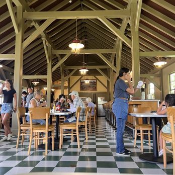 The Bluffs - Interior of historic restaurant - American Near Me - Laurel Springs, North Carolina