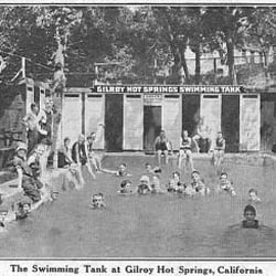 Gilroy Hot Springs - Old postcard of Gilroy HS