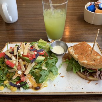 First Watch - 1/2 Roast Beef Havarti and 1/2 Chicken Avocado chop - Breakfast & Brunch Near Me - Naples, Florida